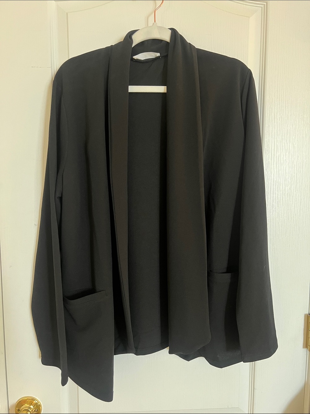Amazon Black Open-Front Blazer Jacket